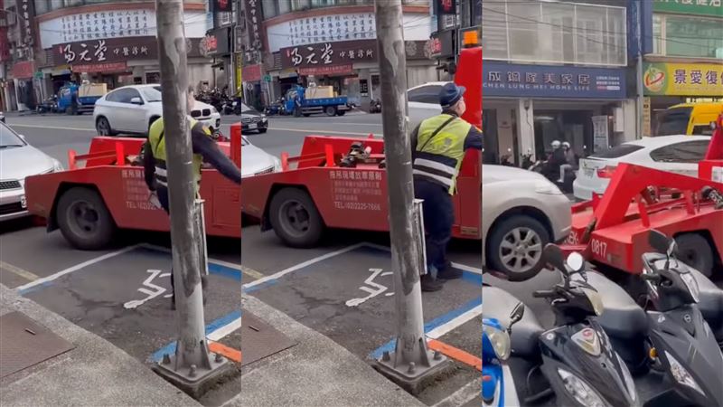 最速傳說「13秒」拖吊違停車！超狂畫面曝