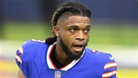 ▲NFL球員韓林（Damar Hamlin）在賽場上心臟驟停後，8日在社群發文表達感謝。（圖／美聯社／達志影像）