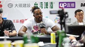 ▲「魔獸」霍華德（Dwight Howard）出席賽後記者會。（圖／記者劉彥池攝影）