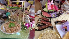 爆廢公社二館／南部流水席真便宜　龍蝦鮑魚魚翅「８千元」。（圖／翻攝自爆廢公社二館）