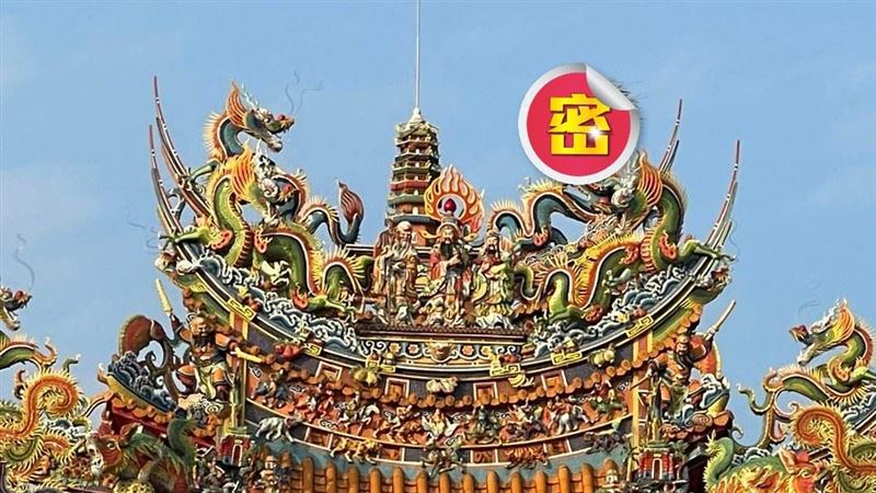廟頂彩龍「長頭髮」真相曝　廟方：是吉兆