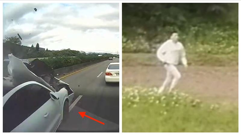 桃園|保時捷男國道肇逃!「邊坡亂竄1.5小時」內側車道衝出被撞…詭異畫面曝 | 社會 | 三立新聞網 SETN.COM