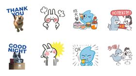 LINE推出多款免費貼圖，其中有4款下載期限只到今晚。（圖／翻攝自LINE）