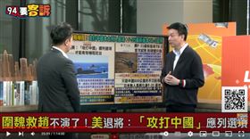 于北辰表示如果美國將攻打中國本土列入選項，等於嗆明「威脅台灣就是威脅美國」。