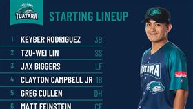 ▲林子偉到澳洲職棒比賽。（資料照／取自Auckland Tuatara FB）