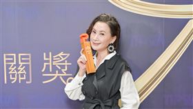 陳亞蘭開心拿下第六屆華文公關獎的「公關影響力人物獎」（圖／TIPRA國際公共關係協會提供）