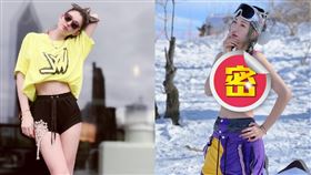 李彩華日前拍攝雪比基尼遭老外偷拍搭訕。（圖／翻攝自李彩華小紅書）