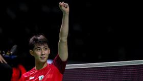  ▲駱建佑8強賽對戰泰國新星昆拉武特（Kunlavut Vitidsarn），大戰三局惜敗。（圖／翻攝自BWF官方微博）