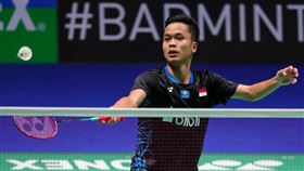 ▲印尼名將金廷（Anthony Sinisuka Ginting）爆冷遭常山幹太直落二，無緣4強。（圖／翻攝自BWF badminton）