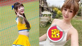 短今身穿超深V透明純白禮服，襯托她驚人好身材，不少女網友感到害羞。（圖／翻攝自短今IG）