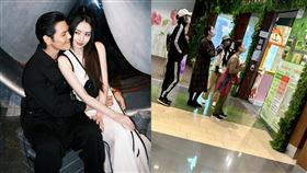 向佐與郭碧婷夫婦現身百貨商場。（圖／翻攝自微博）
