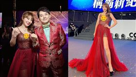 ▲佩甄與黃子佼合作，發文中除了感謝佼哥救場，更表達對佼哥的崇拜。（圖／翻攝自佩甄臉書）