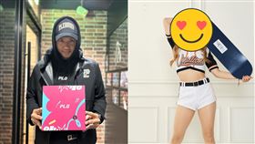 ▲陳建州在球場驚喜偶遇黑澀會美眉「蚊子」，對方的巨大改變也讓她直呼是「黑澀會之光！」。（圖／翻攝自陳建州IG）