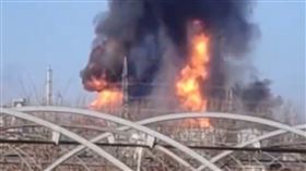 中國化學工廠爆炸（圖／翻攝自微博）