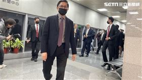 和碩董事長童子賢率2位總經理鄭光志、鄧國彥宣布集團團圓日登場。（圖／記者吳康瑋攝）