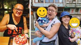 明金成驟逝⋯龍鳳胎一歲了！黃小柔謝恩人。（圖／翻攝自臉書）