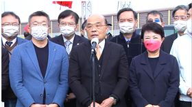 行政院長蘇貞昌今（16）日上午出席「國道4號台中環線豐原潭子段計畫全線通車典禮。