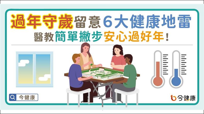 過年守歲留意　六大健康地雷！