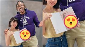 ▲壯壯吃火鍋巧遇「魔獸」霍華德（Dwight Howard）。（圖／壯壯提供）