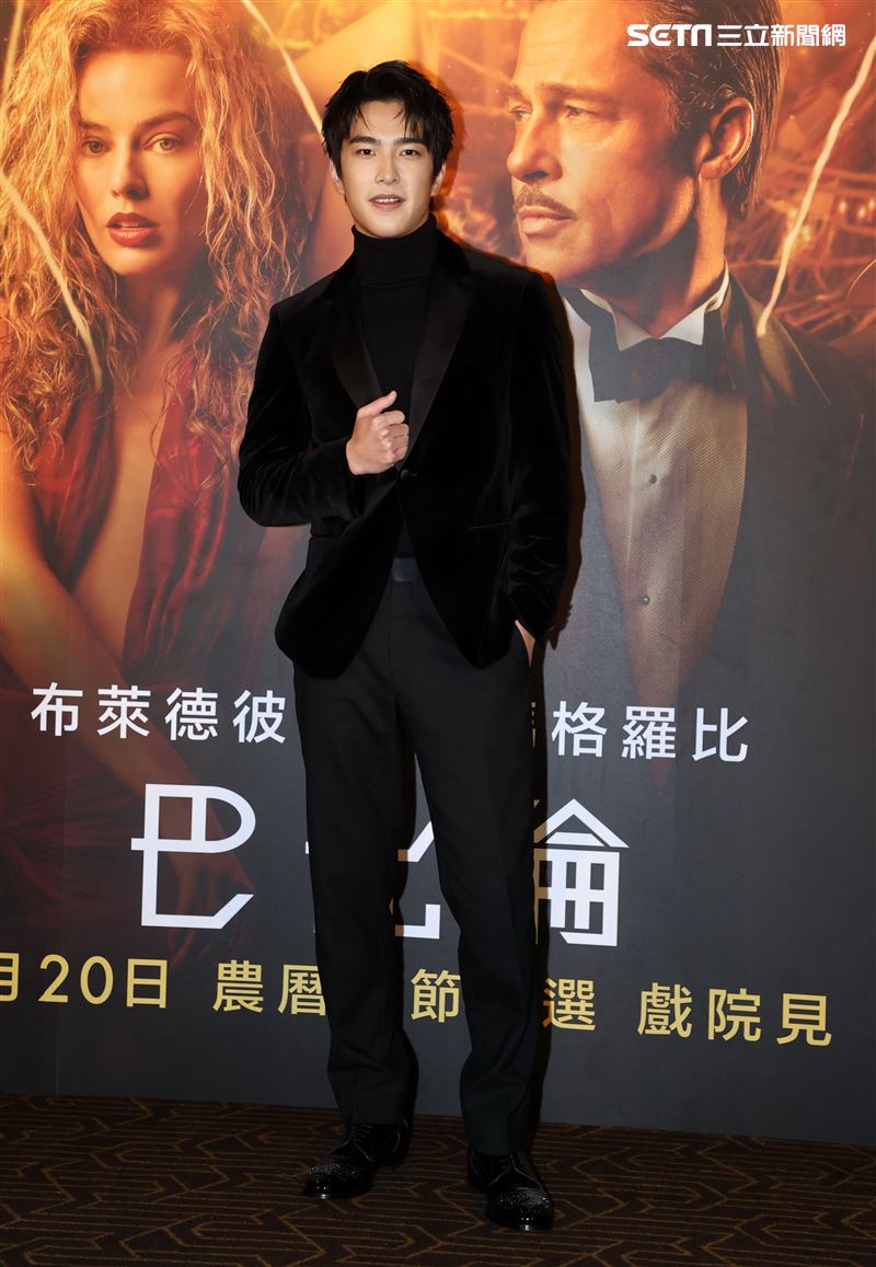 曾敬驊出席「巴比倫」首映會。（記者邱榮吉/攝影）