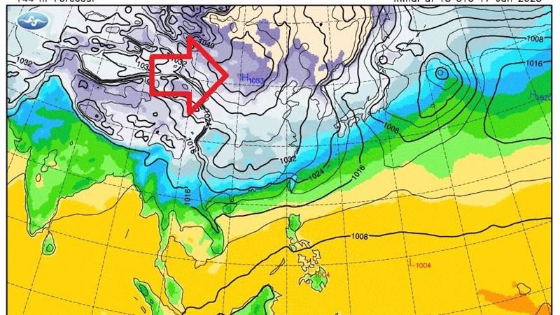「北極圈冷高壓南下」　初二估寒流探8度
