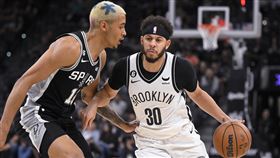 ▲柯瑞弟（Seth Curry）本季第2場擔任先發，全場只進1顆三分球。（圖／美聯社／達志影像）