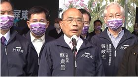 行政院長蘇貞昌今（18）日下午視察「『屏東高鐵特定區及科學園區』規劃辦理情形」