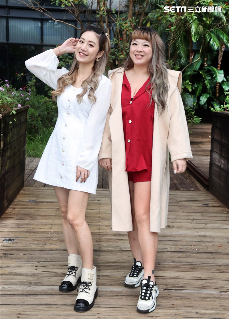 直播主花媽、Miya三立新聞網專訪。（記者邱榮吉/攝影）