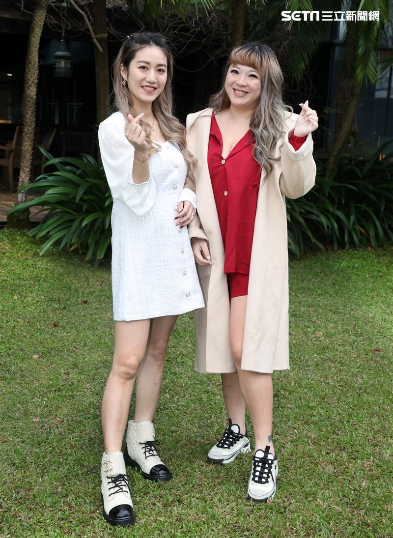 直播主花媽、Miya三立新聞網專訪。（記者邱榮吉/攝影）