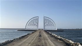 台南青鯤鯓扇型鹽田　（圖／翻攝自台南旅遊網）