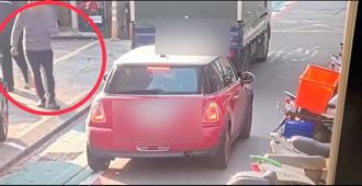 畫面曝！貨車擋道口角　余筱萍遭噴辣椒水