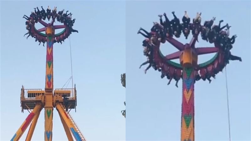 台灣|遊樂設施出包「高空中倒掛遊客」！業者：沒壞、是巧合「也不到10分鐘」 | 兩岸 | 三立新聞網  SETN.COM