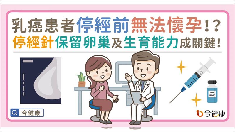 停經前乳癌患者無法懷孕！？關鍵原因曝光