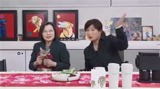 蔡培慧來拜年！蔡英文與愛貓互動超可愛