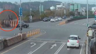 苗栗男綠燈詭衝墜9米橋亡　奪命瞬間曝光