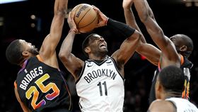 籃網厄文猛轟48分締造本季新高。（圖／美聯社/達志影像）