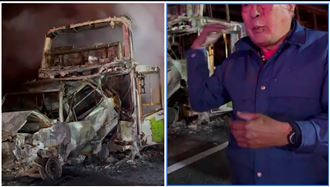 國道火燒車2死　他目擊女伴活活被燒死