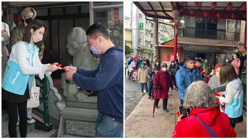 新竹|里民福利！新竹「最美里長」送500份發財金「民眾搶合照」排隊人龍曝 | 生活 | 三立新聞網  SETN.COM