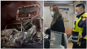 女駕駛,國道,追撞,酒駕（圖／翻攝畫面）