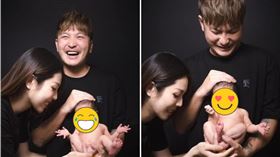 KID曬出一家三口照片。（圖／翻攝自臉書）