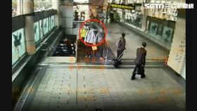 捷運,台北,捷運警察隊,昆陽站,手扶梯,擋道（圖／翻攝畫面）