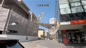 寒流,強風,鷹架,傾斜,公益路,台中市,南屯區