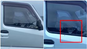 沒握方向盤！男國道「吹直笛」隔壁車走春嚇壞：還邊看樂譜…（圖／翻攝自爆怨公社）