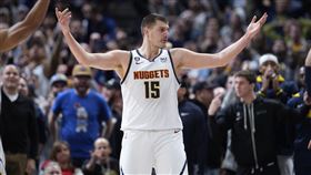 ▲約基奇（Nikola Jokic）達成生涯第91次「大三元」。（圖／美聯社／達志影像）