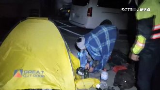 登奇萊北峰　外籍夫妻忍2℃低溫睡帳篷