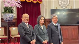 蔡英文、蘇貞昌、陳建仁 宣布新內閣。（圖／記者高逸帆攝影）
