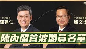 陳建仁公開「首波新內閣名單」。（圖／翻攝自陳建仁 Chen Chien-Jen臉書）