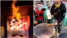 花蓮低溫10度！燒番麥名店搬出「超狂家私」：不夠熱可以自己加熱，圖翻攝自林記燒番麥