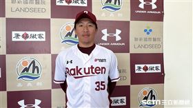 樂天桃猿外野手成晉。（圖／記者蔡厚瑄攝影）