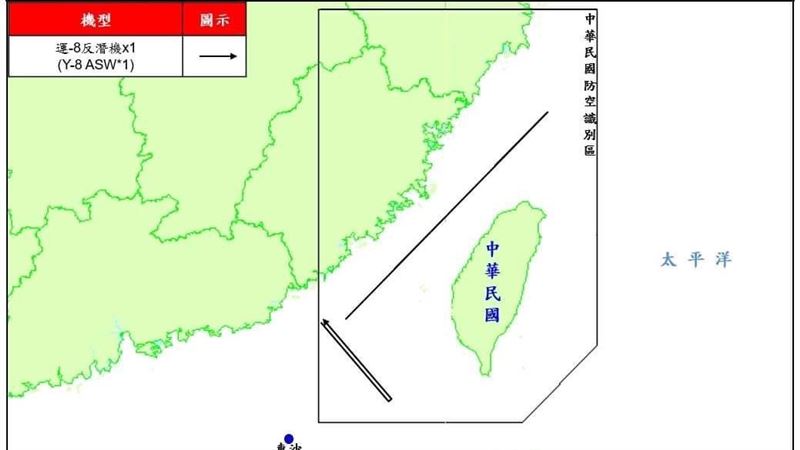 偵獲台海周邊共機艦　運8進入我西南空域